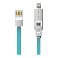 Dây cáp Rock Combo Lightning/Micro USB - 1m