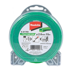 Dây cước cắt cỏ, xanh lá 15Mx2.0mm Makita E-01769