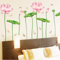 Decal dán tường Đầm sen PK124