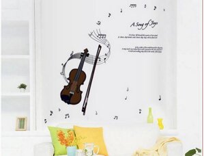 Decal dán tường đàn violon 1 PK170