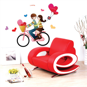 Decal dán tường Đôi tình nhân 1-PK107