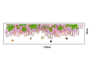 Decal dán tường giàn hoa đậu - PK147