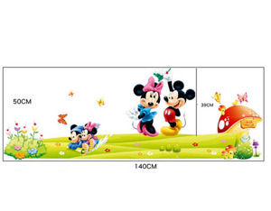 Decal dán tường Mickey và nhà nấm - EB21