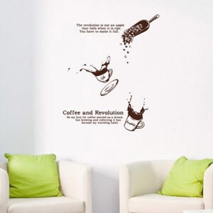 Decal Dán Tường NineWall Coffee DC014