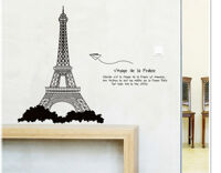 Decal dán tường Tháp Eiffel 1 - PK72