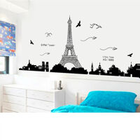 Decal dán tường tháp Eiffel KK049