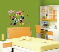 Decal dán tường trang trí hình chuột Mickey DTZ602