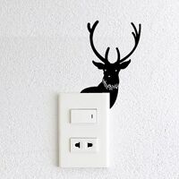 Decal Trang Trí Ổ Cắm Điện NineWall Deer DE003