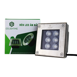 Đèn âm đất vuông 6W GS Lighting GSDV6