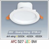 Đèn âm trần downlight Anfaco AFC 527 9W