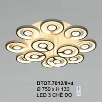 Đèn áp trần DTOT 7012/8+4