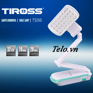 Đèn bàn học sạc điện Tiross TS56, 220V