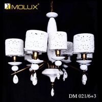 Đèn chùm gốm sứ Molux DM021/6+3