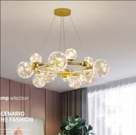 Đèn chùm thủy tinh hiện đại decor nhà hàng, khách sạn THCN-249