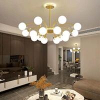 Đèn chùm thủy tinh hiện đại decor nhà hàng, phòng khách THCN-255