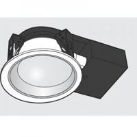 Đèn downlight HS30502 - ngang, vỏ thép, có kính