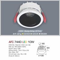 Đèn downlight led 1 chế độ  AFC 744D 10W