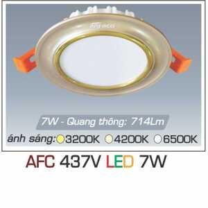 Đèn downlight led 1 chế độ  AFC 437V 7W 1C