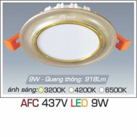 Đèn downlight led 1 chế độ  AFC 437V 9W 1C