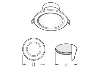 Đèn downlight Led Sino ABL/110/8