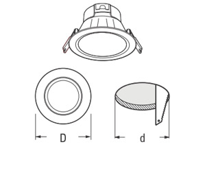 Đèn downlight Led Sino ASA/110/8