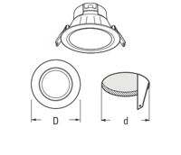 Đèn downlight Led Sino ASA/125/11