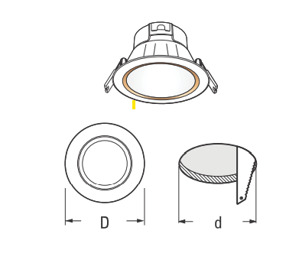 Đèn downlight Led Sino ASV/110/7