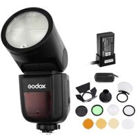 Đèn Flash Godox V1N dùng cho Nikon + Bộ phụ kiện Godox AK-R1