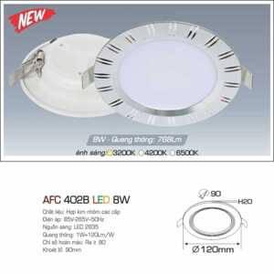 Đèn led âm trần Anfaco AFC 402B