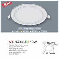 Đèn led âm trần Anfaco AFC 409B - 12W