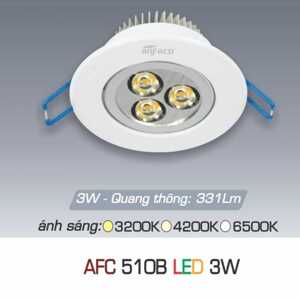 Đèn led âm trần Anfaco AFC 510B - 3W