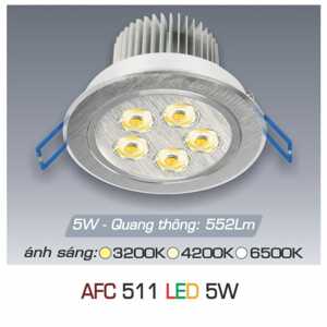 Đèn led âm trần Anfaco AFC 511 - 5W