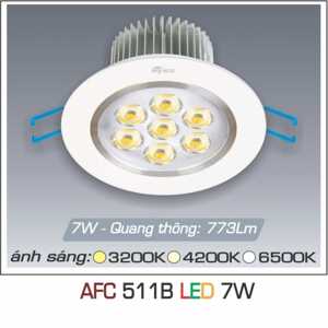 Đèn led âm trần Anfaco AFC 511B - 7W