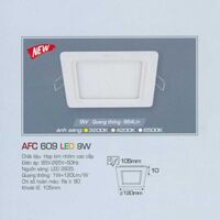 Đèn led âm trần Anfaco AFC 609 - 9W