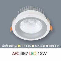 Đèn led âm trần Anfaco AFC 687 - 12W