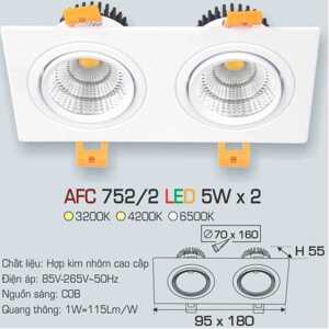 Đèn led âm trần Anfaco AFC 752/2 - 5W