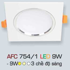 Đèn led âm trần Anfaco AFC 754/1 - 9W 3CĐ