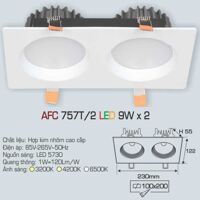 Đèn led âm trần Anfaco AFC 757T/2 - 9W