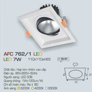 Đèn led âm trần Anfaco AFC 762/1 - 7W