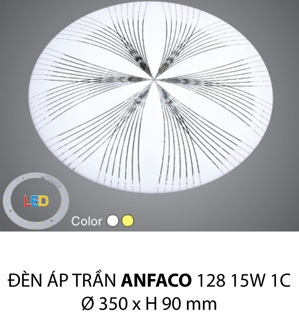 Đèn led âm trần Anfaco AFC-128 - 15W, 1CĐ