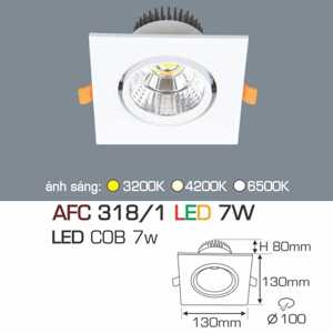 Đèn led âm trần Anfaco AFC 318/1 - 7W