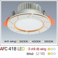 Đèn led âm trần Anfaco AFC 418 - 9W 3CĐ