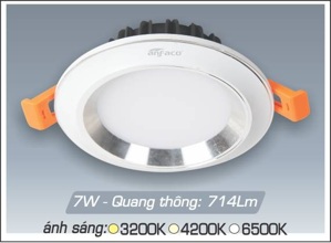 Đèn led âm trần Anfaco AFC-436 - 7W 3C