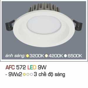 Đèn led âm trần Anfaco AFC-572 - 9W, 3CĐ