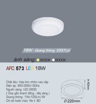 Đèn led âm trần Anfaco AFC-573 - 18W