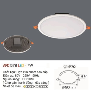 Đèn led âm trần Anfaco AFC-578 - 7W