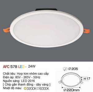 Đèn led âm trần Anfaco AFC-578 - 24W