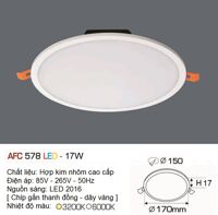 Đèn led âm trần Anfaco AFC-578 - 17W