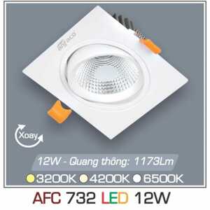 Đèn led âm trần Anfaco AFC-732 - 12W