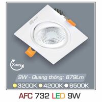 Đèn led âm trần Anfaco AFC-732 - 9W